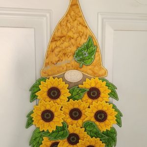 Gnome Sunflower Wall Hanging