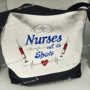 Nurses Call the Shots Word Art